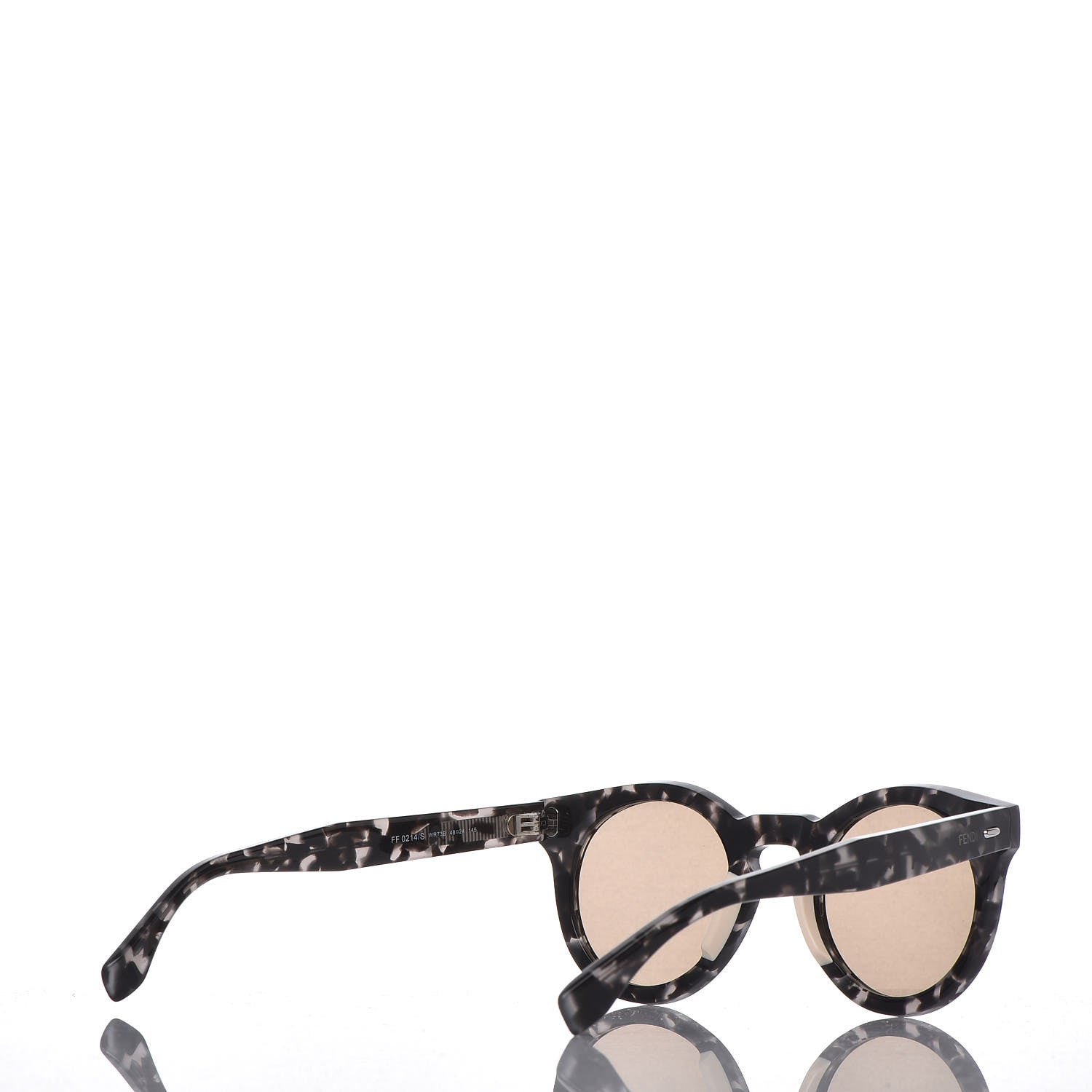 Fendi Round Sunglasses FF 0214/S Havana Black 4 of 8