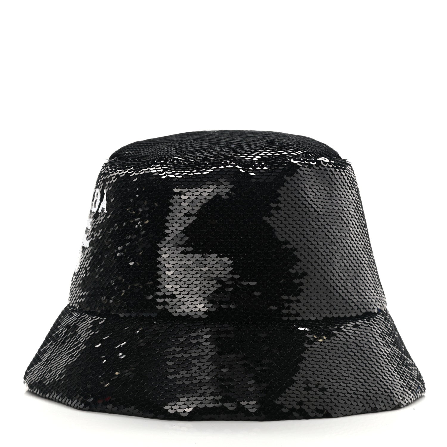 Prada Paillettes Logo Bucket Hat M Black 4 of 8