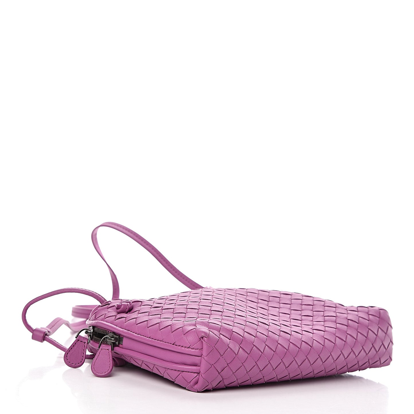 Nappa Intrecciato Pillow Crossbody Messenger Peony