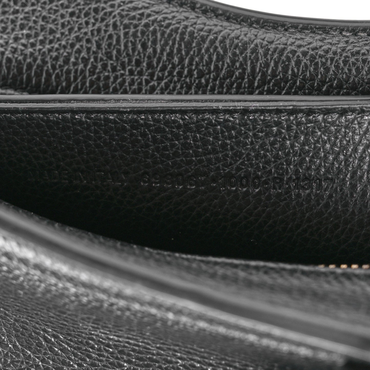 Grained Calfskin Neo Classic Gold Hardware Mini City Black