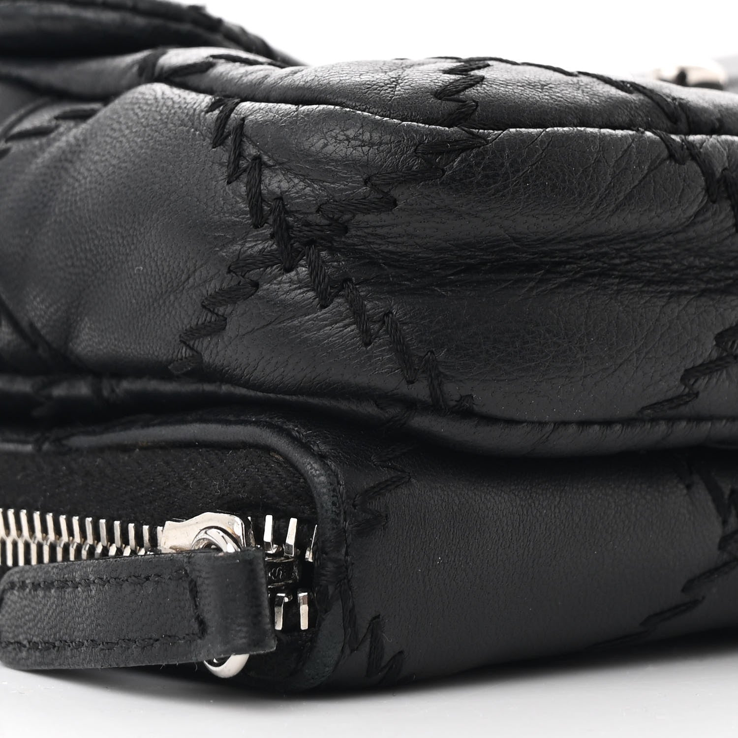 Chanel Lambskin Stitched New Mini Flap Black 10 of 13