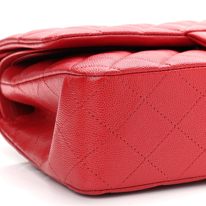 Chanel Caviar Quilted Medium Double Flap Red 9 of 11