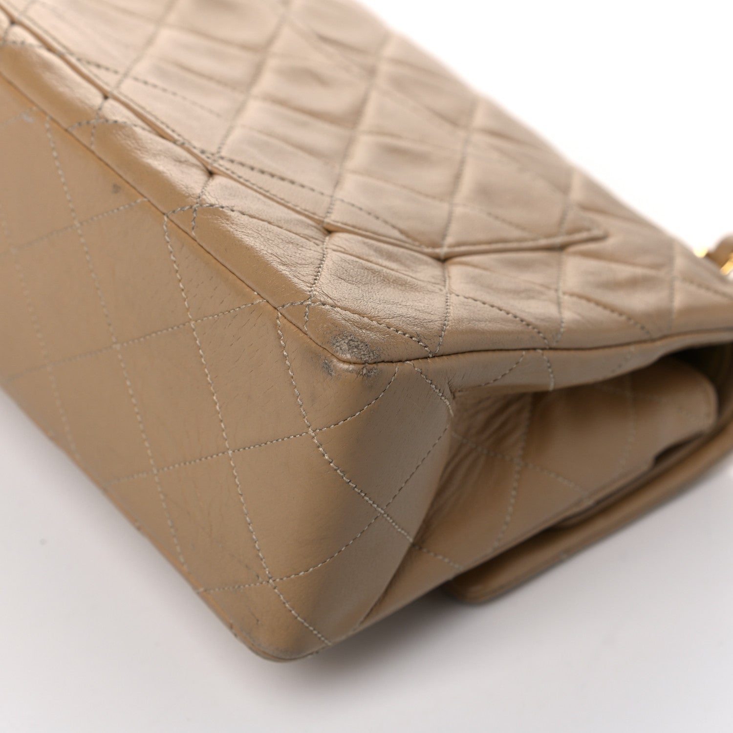 Chanel Lambskin Quilted Small Double Flap Beige 8 of 14
