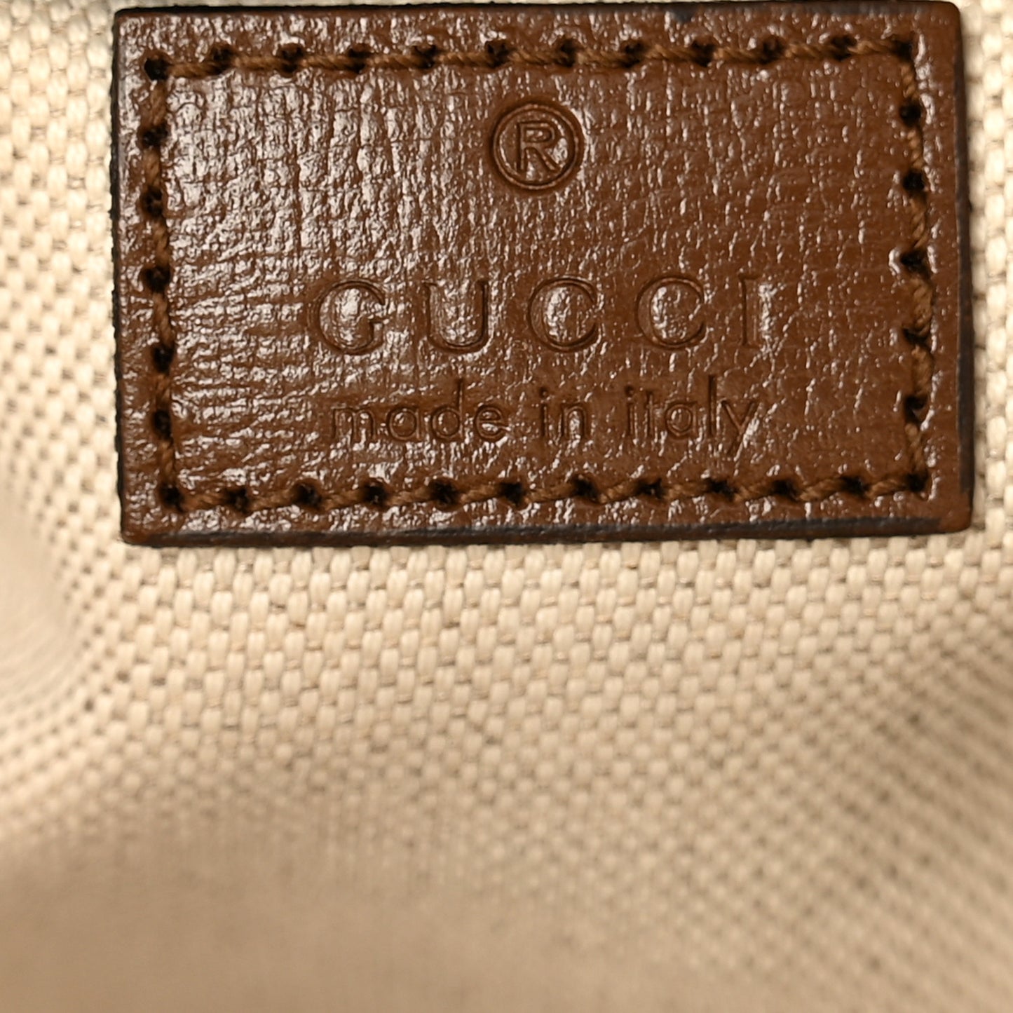 GG Supreme Monogram Azalea Calfskin Retro Interlocking G Large Duffle Bag Beige Ebony Brown Sugar