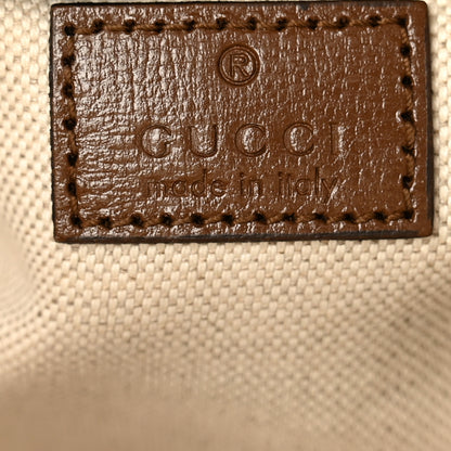 Gucci GG Supreme Monogram Azalea Calfskin Retro Interlocking G Large Duffle Bag Beige Ebony Brown Sugar 5 of 15