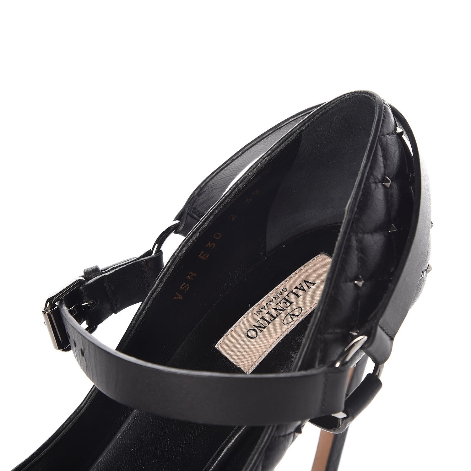 Valentino Garavani Nappa Rockstud Spike Mary Jane 105mm Pumps 39 Black 9 of 10