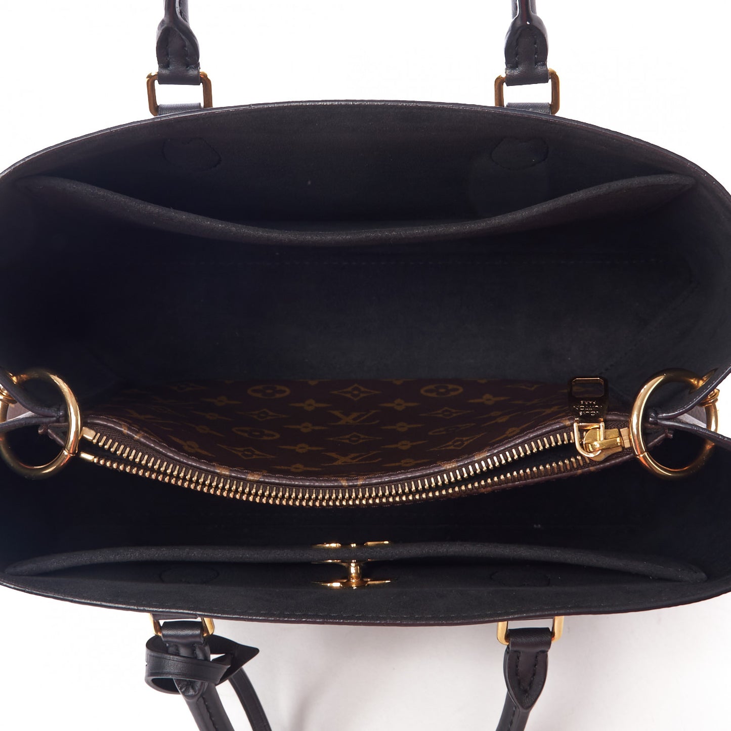 Monogram Flower Tote Black
