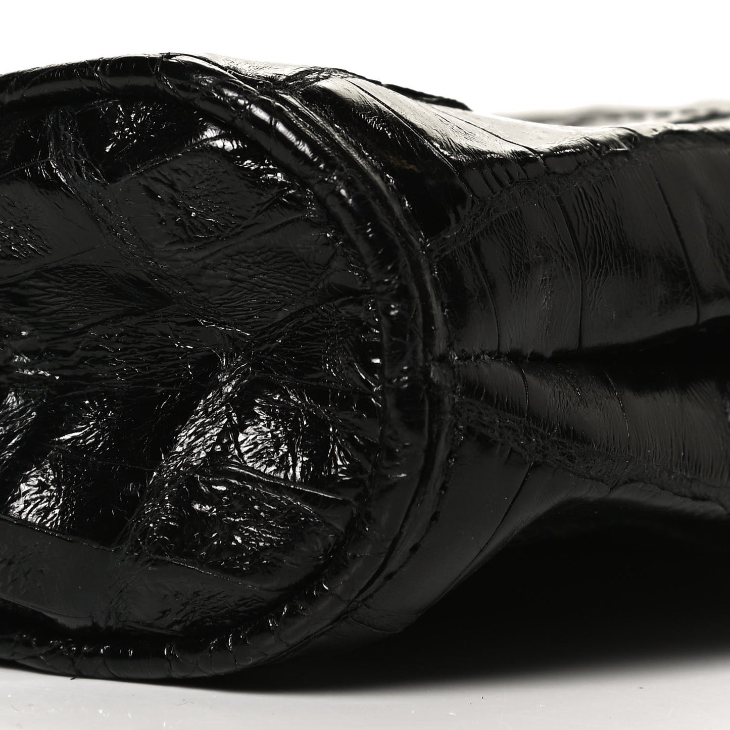 Crocodile Clutch Black