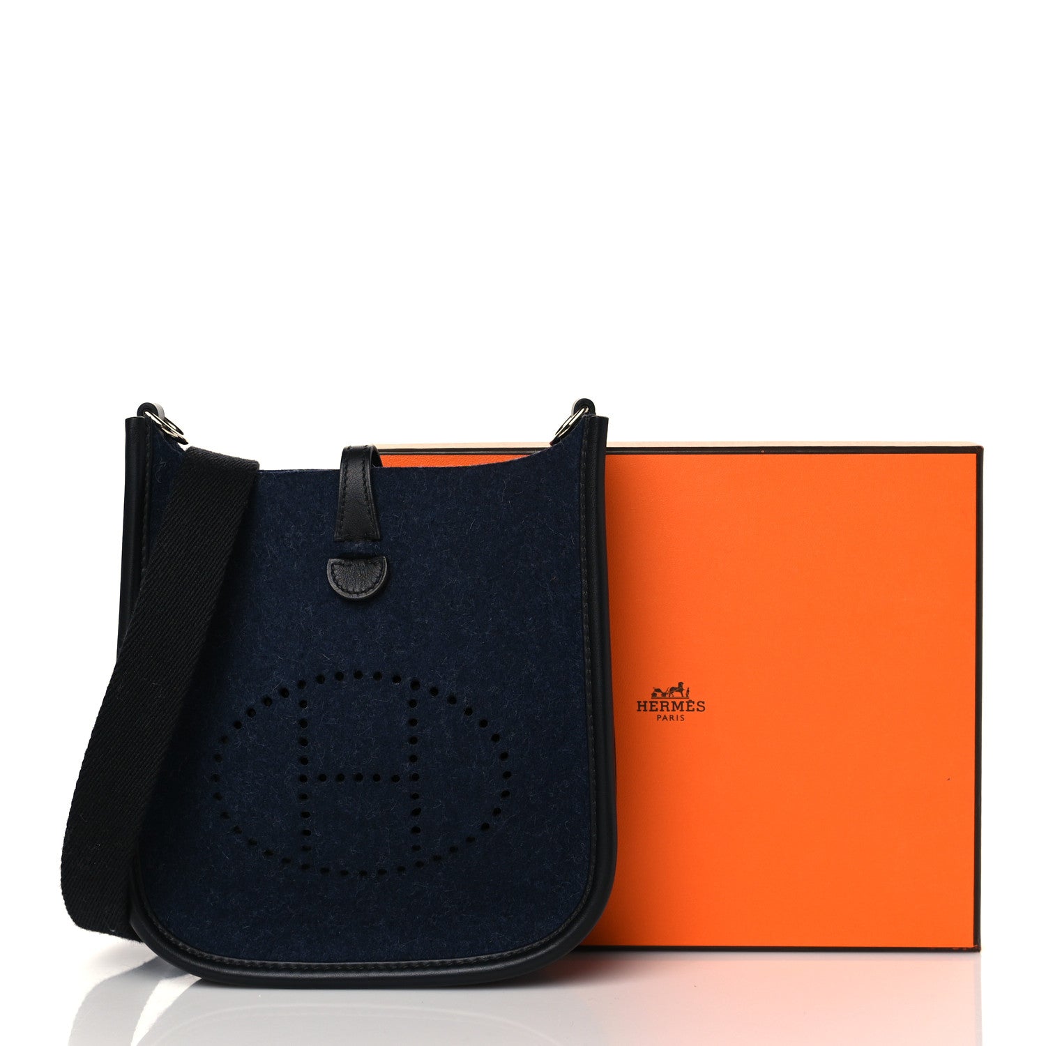 Hermes Feutre Swift Evelyne TPM Bleu Nuit Black 10 of 11