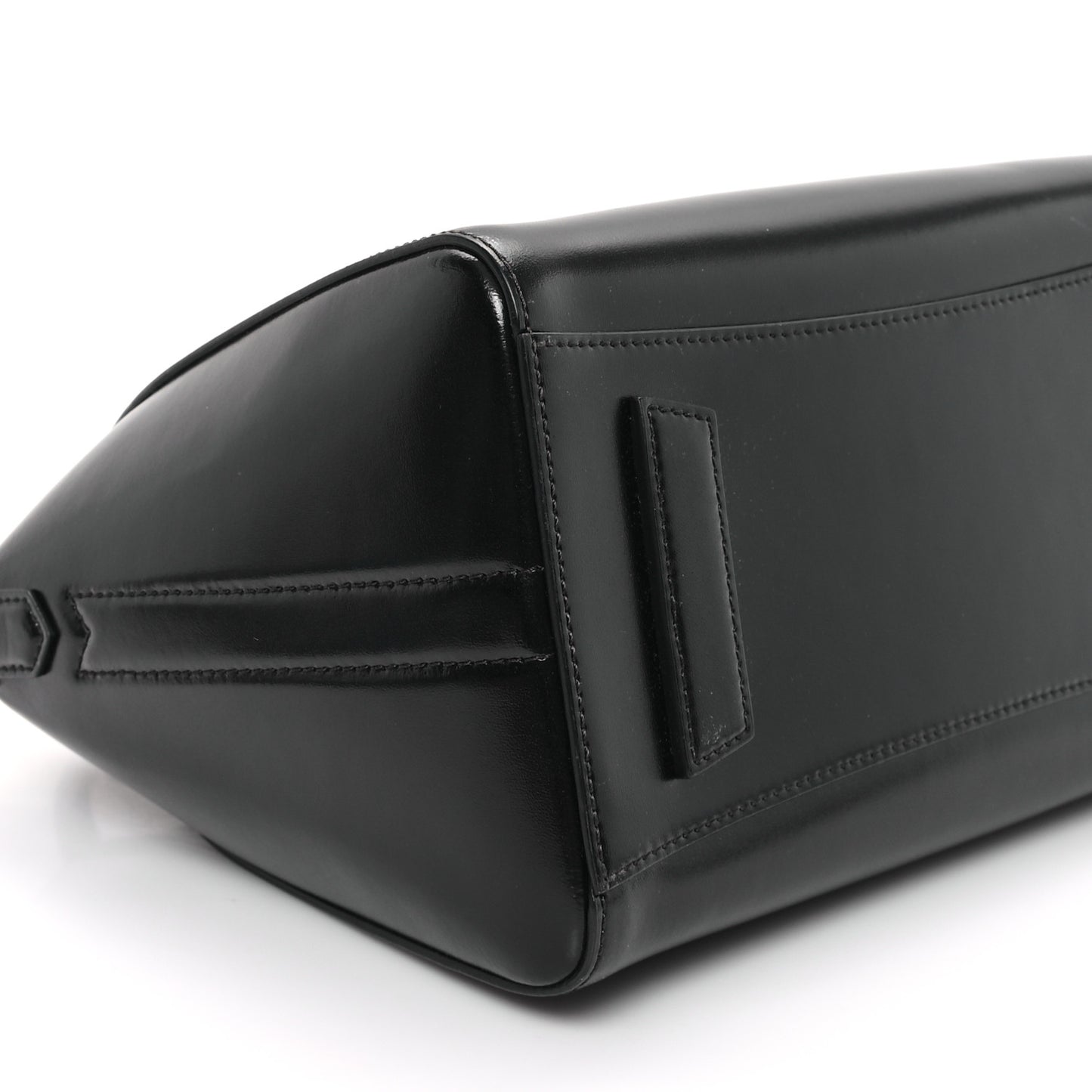 Shiny Lord Calfskin Small Antigona Black