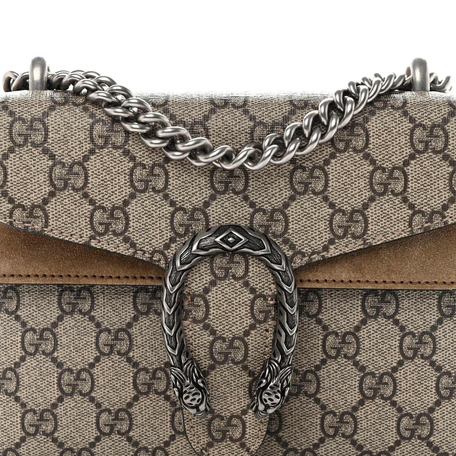 Gucci GG Supreme Monogram Mini Dionysus Shoulder Bag Taupe 8 of 11