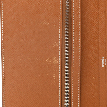 Hermes Epsom Bearn Gusset Wallet Gold 14 of 15