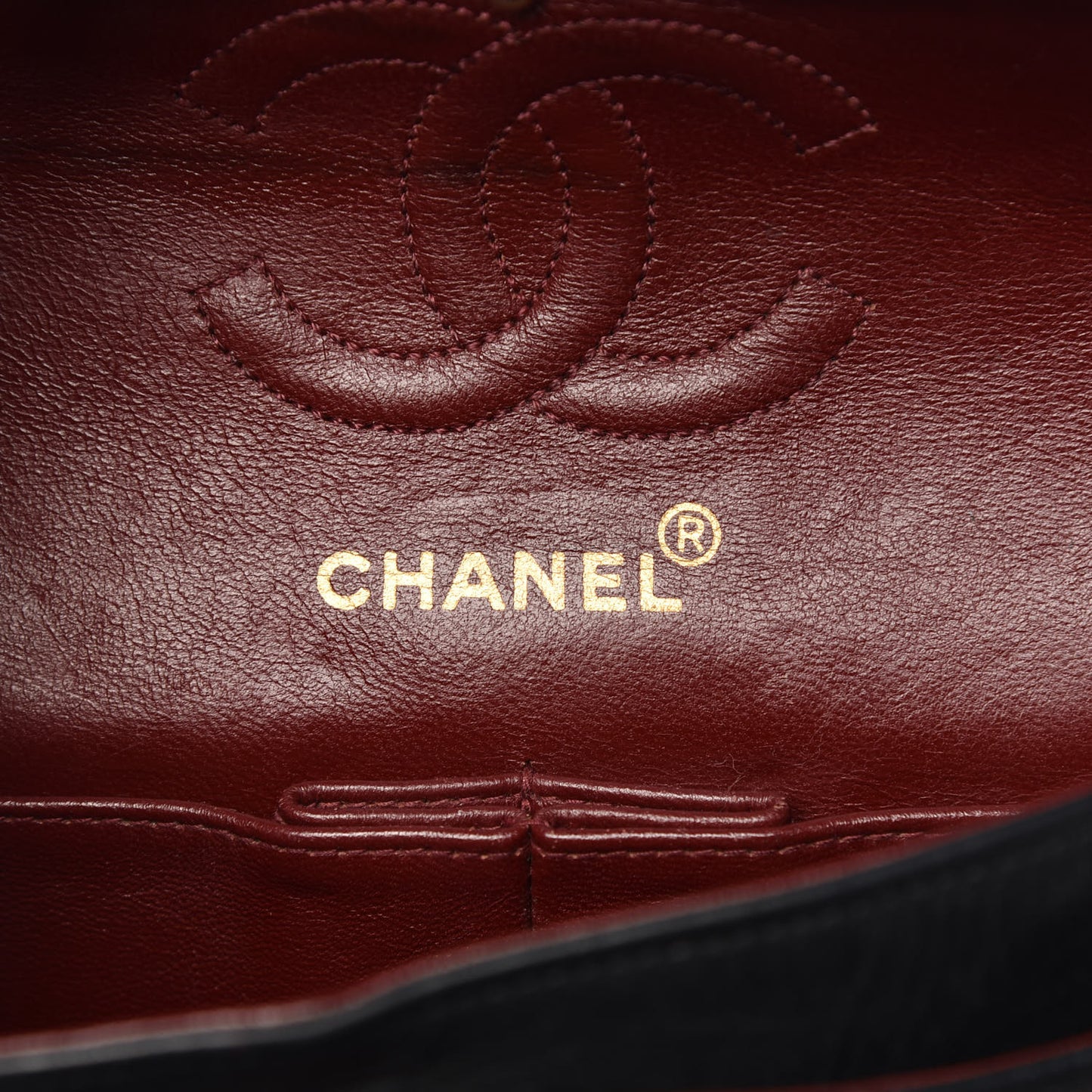 Lambskin Quilted Small Double Flap Black