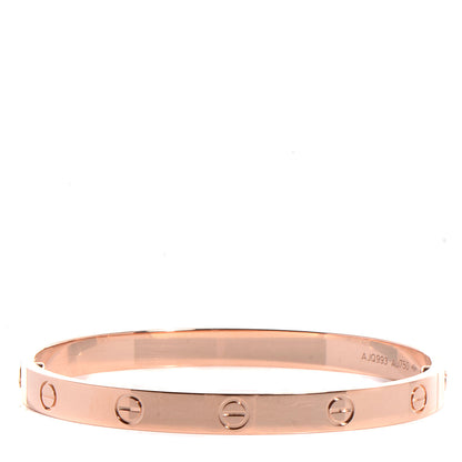 Cartier 18K Pink Gold LOVE Bracelet 18 1 of 4