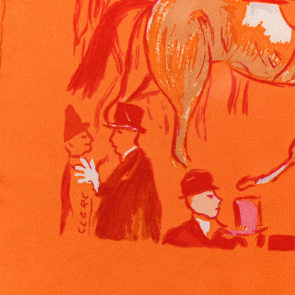 Hermes Silk Paddock Pocket Square 5 of 5
