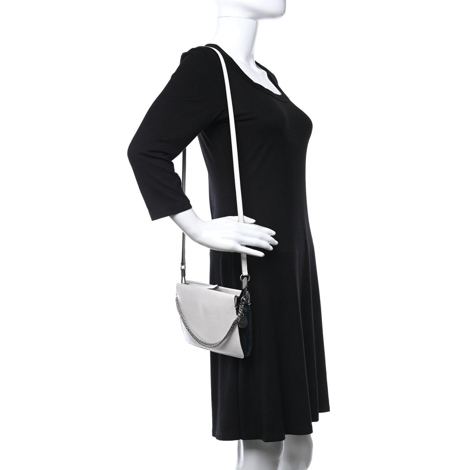 Givenchy Goatskin Suede Cross 3 Crossbody Bag White 2 of 9