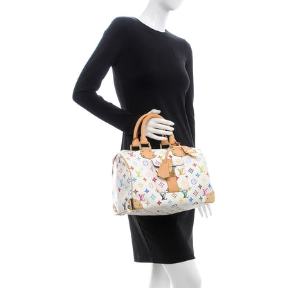 Louis Vuitton Monogram Multicolor Speedy 30 White 2 of 6