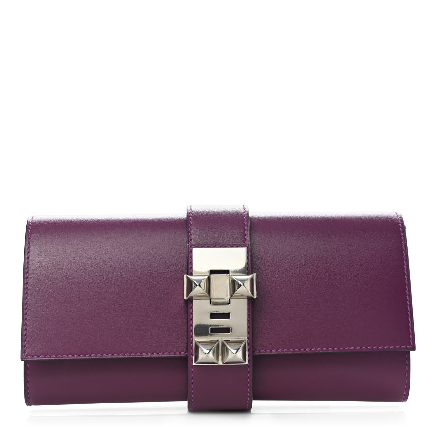 Hermes Tadelakt Medor 23 Clutch Anemone 1 of 7