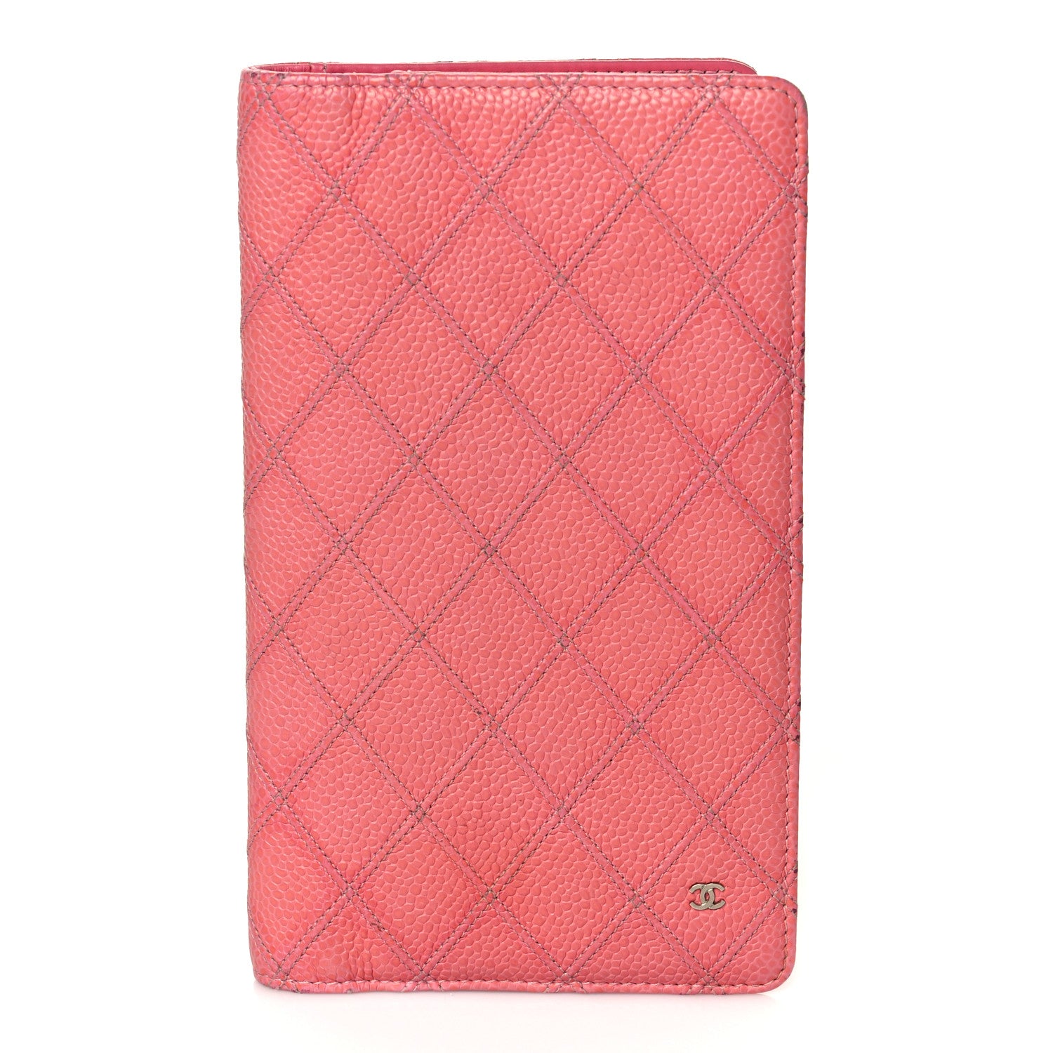 Chanel Caviar Diamond Stitched Yen Wallet Pink 1 of 8