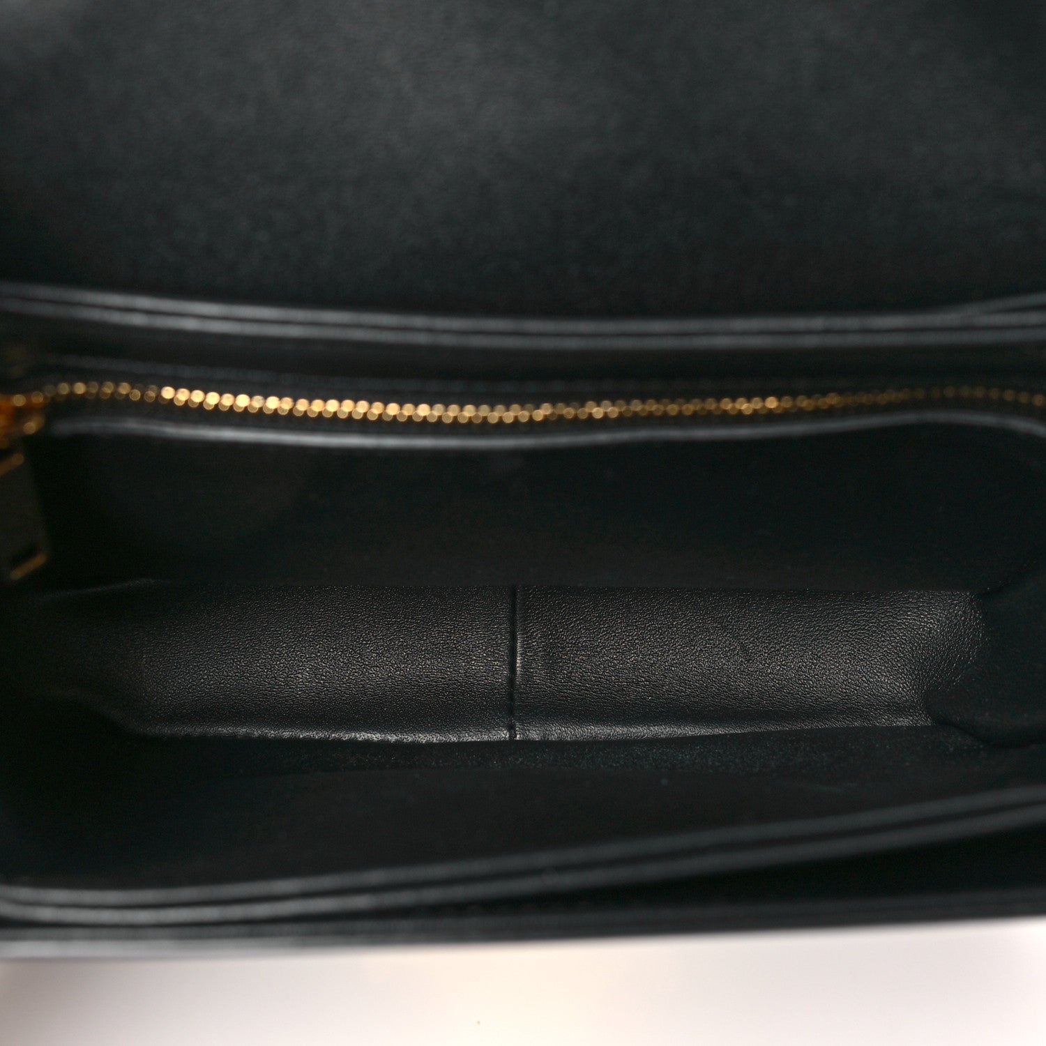 Celine Shiny Calfskin Teen Triomphe Black 5 of 10