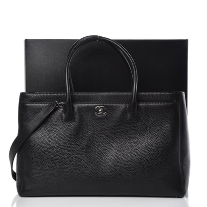 Chanel Calfskin Cerf Executive Shopper Tote Black 13 of 13