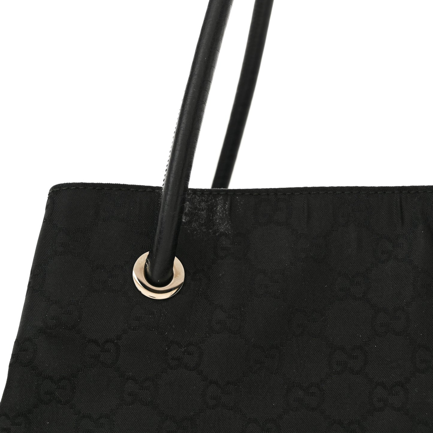 Canvas Monogram Gifford Shopping Tote Black