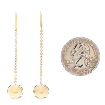 Tiffany 18K Yellow Gold 10mm HardWear Ball Hook Drop Earrings 2 of 5