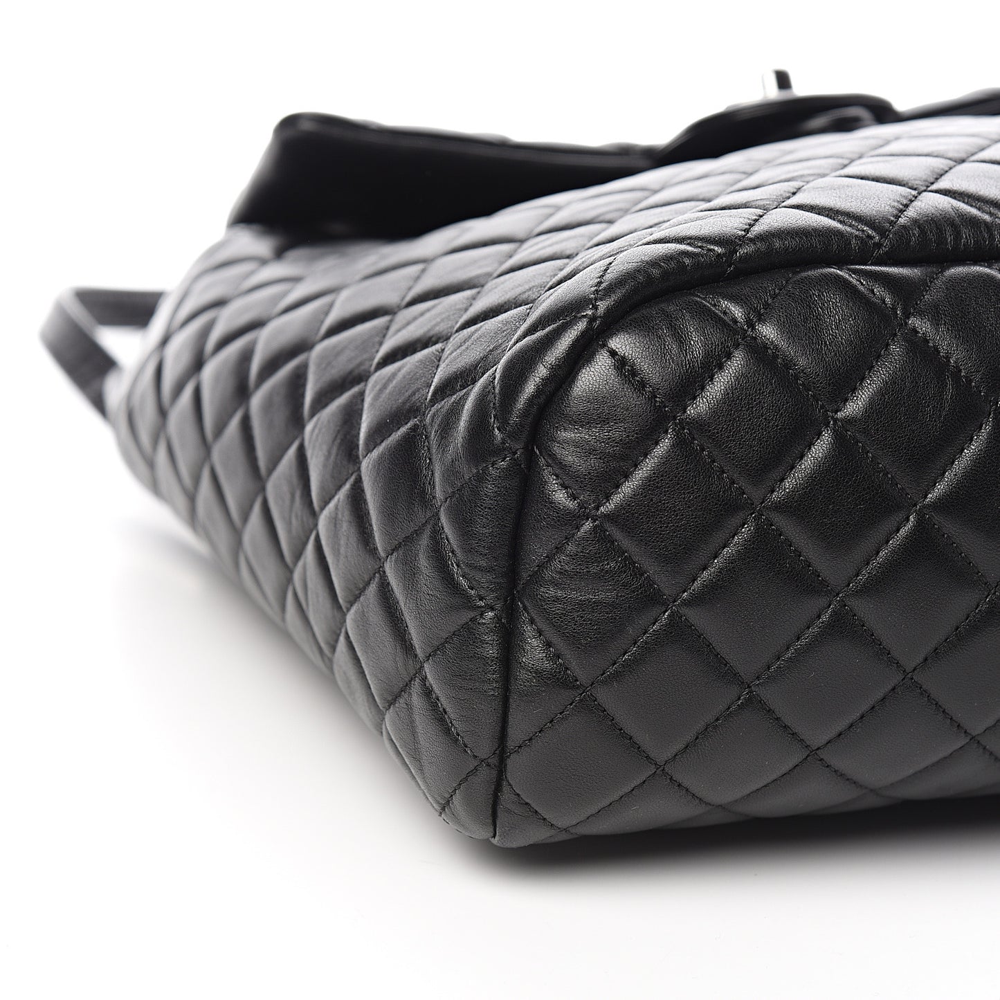 Lambskin Quilted Large Urban Spirit Backpack Black