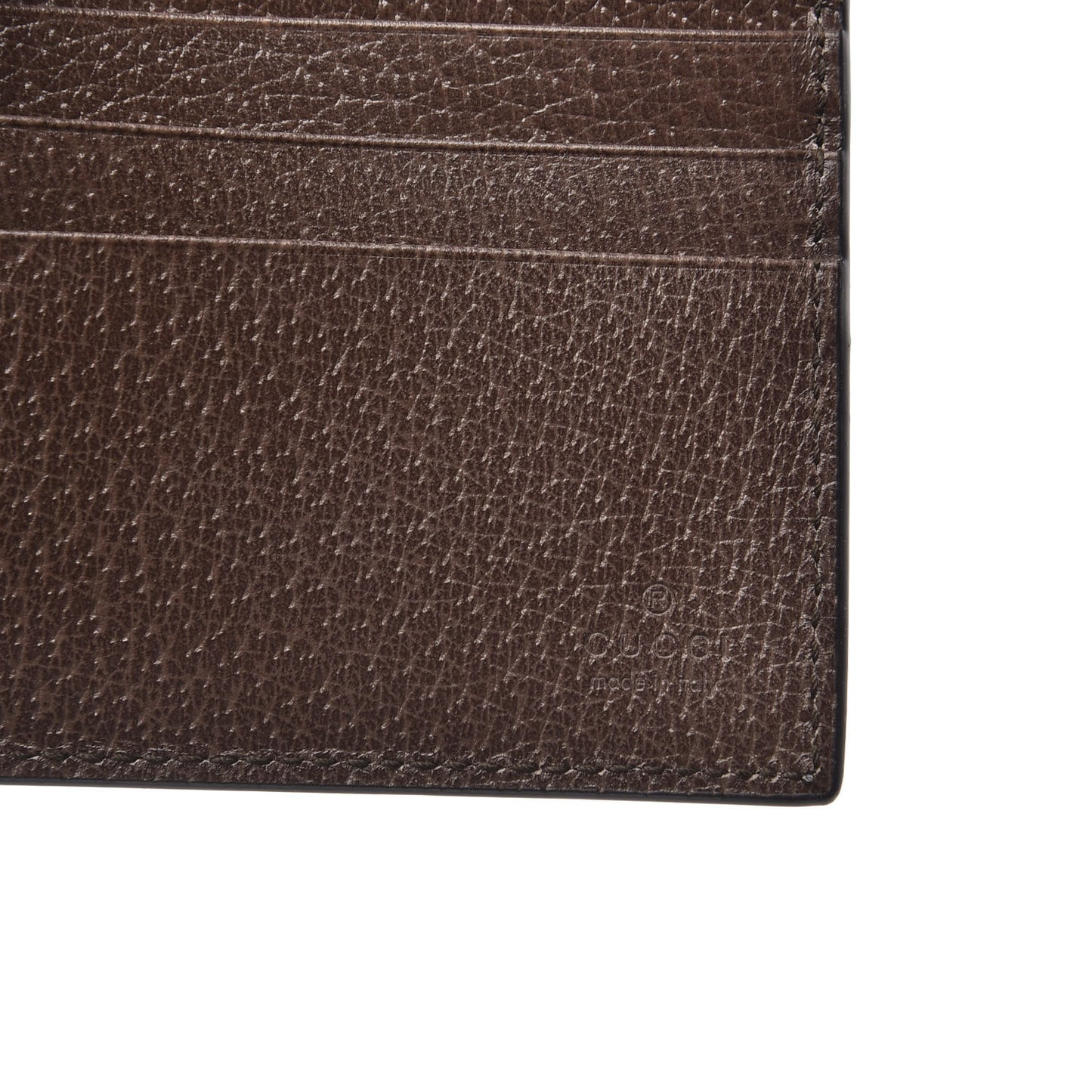 GG Supreme Monogram Chevron Bi-Fold Wallet Beige Green Red New Acero