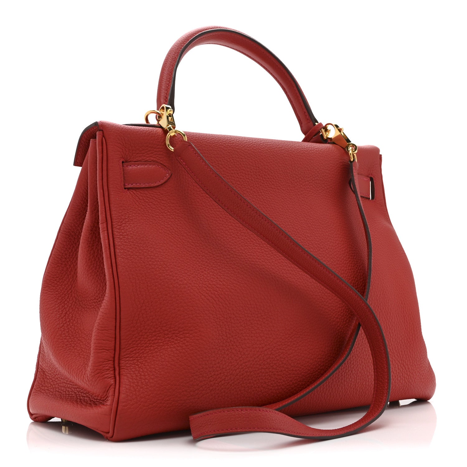 Hermes Togo Kelly Retourne 32 Rouge Casaque 3 of 10