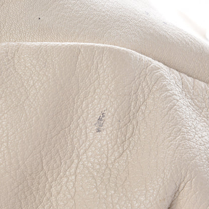 Fendi Goatskin Elaphe Large Peekaboo Iconic Satchel Latte Natural 16 of 21