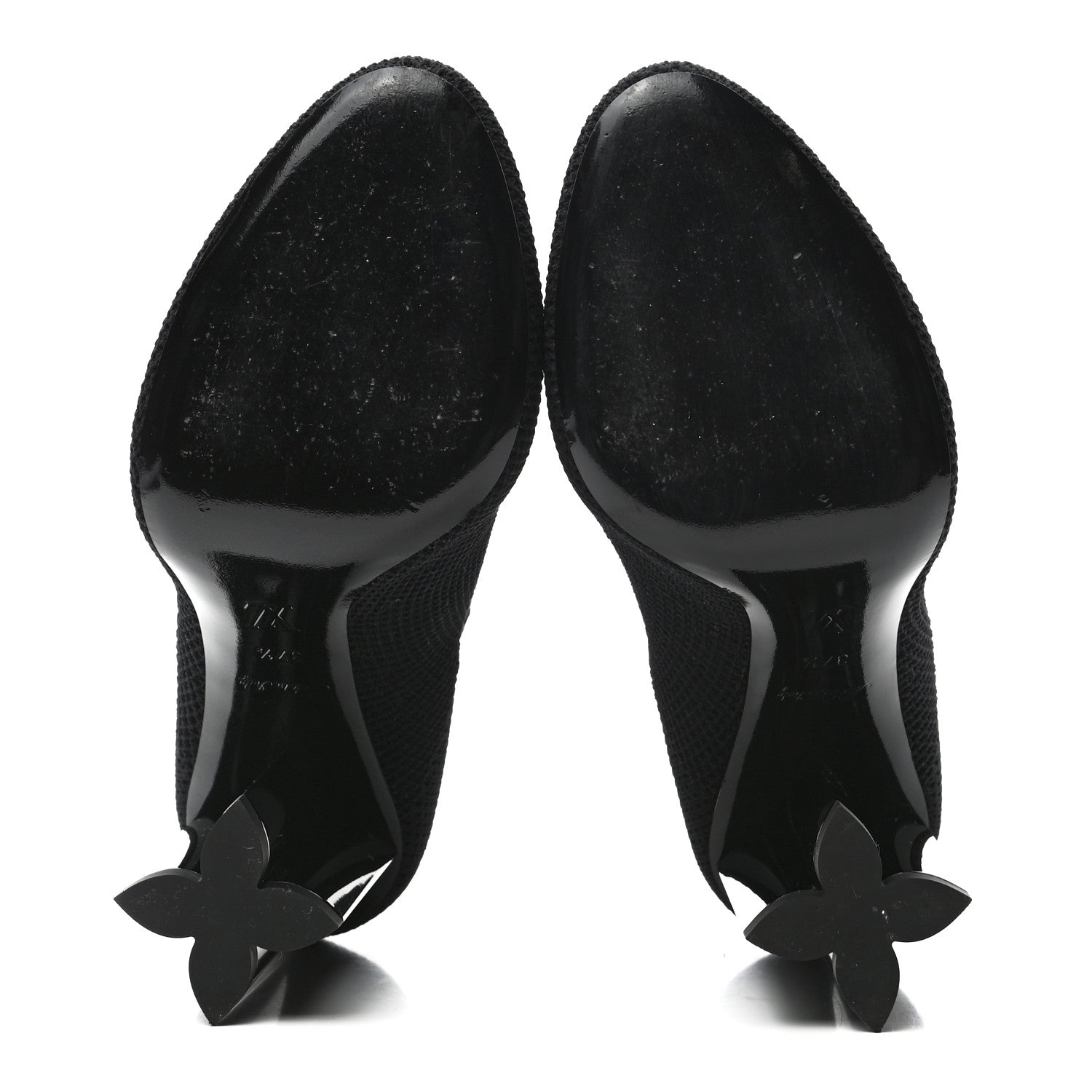 Louis Vuitton Monogram Stretch Fabric Silhouette Ankle Boots 37.5 Black 5 of 7