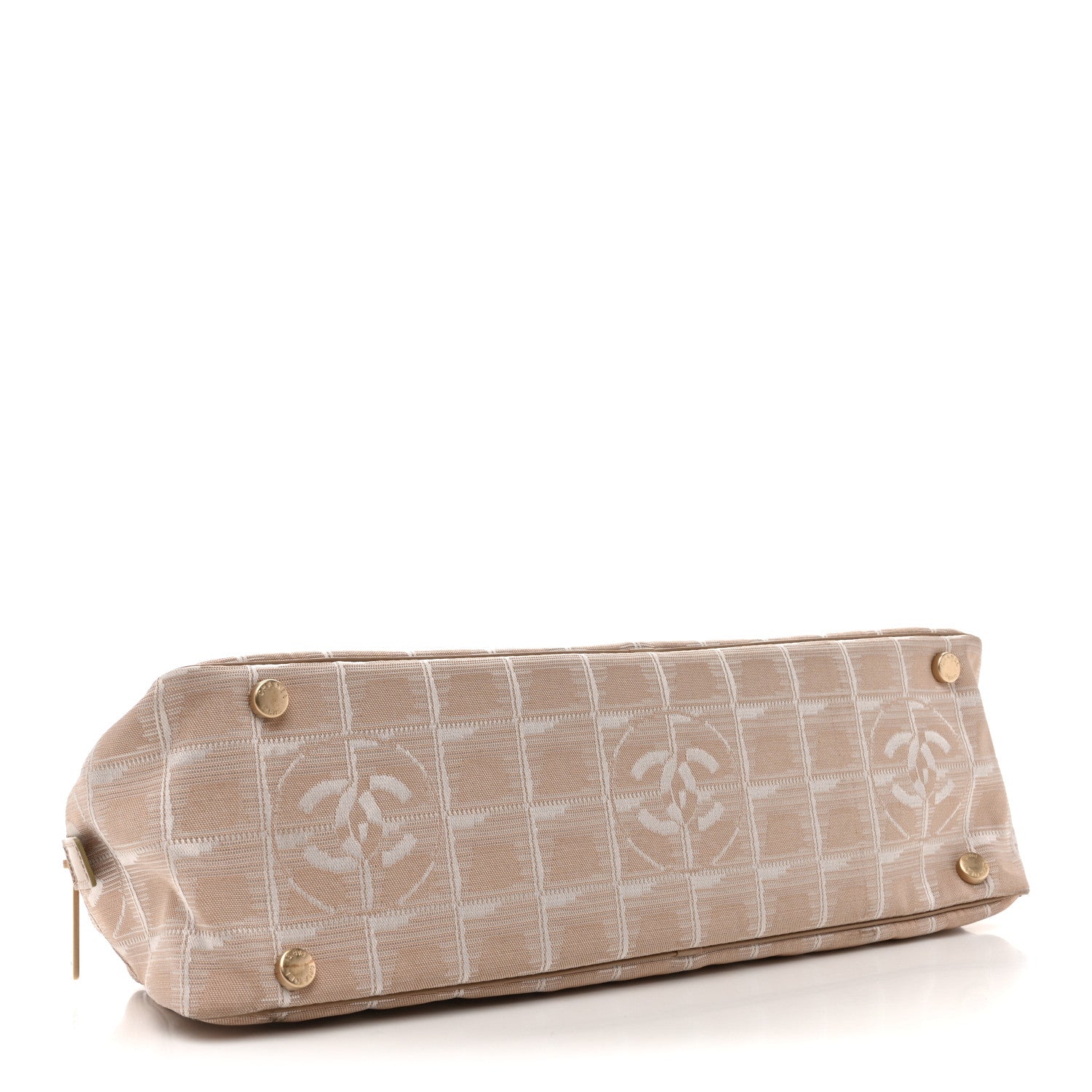 Chanel Nylon Travel Bowler Beige 4 of 14