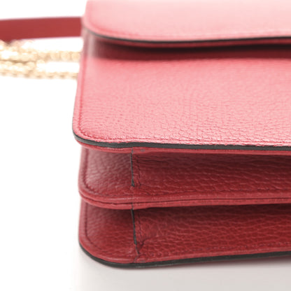 Gucci Dollar Calfskin Interlocking G Shoulder Bag Red 12 of 12