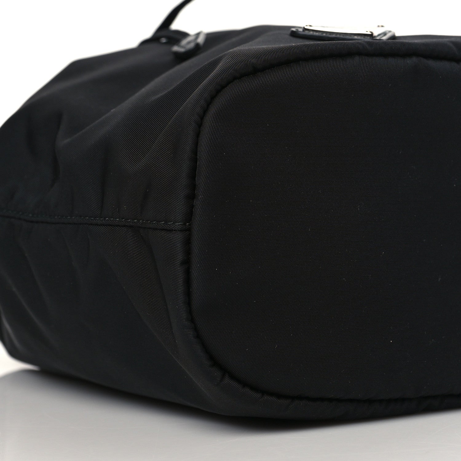 Prada Saffiano Tessuto Nylon Vela Bucket Wristlet Black 9 of 10