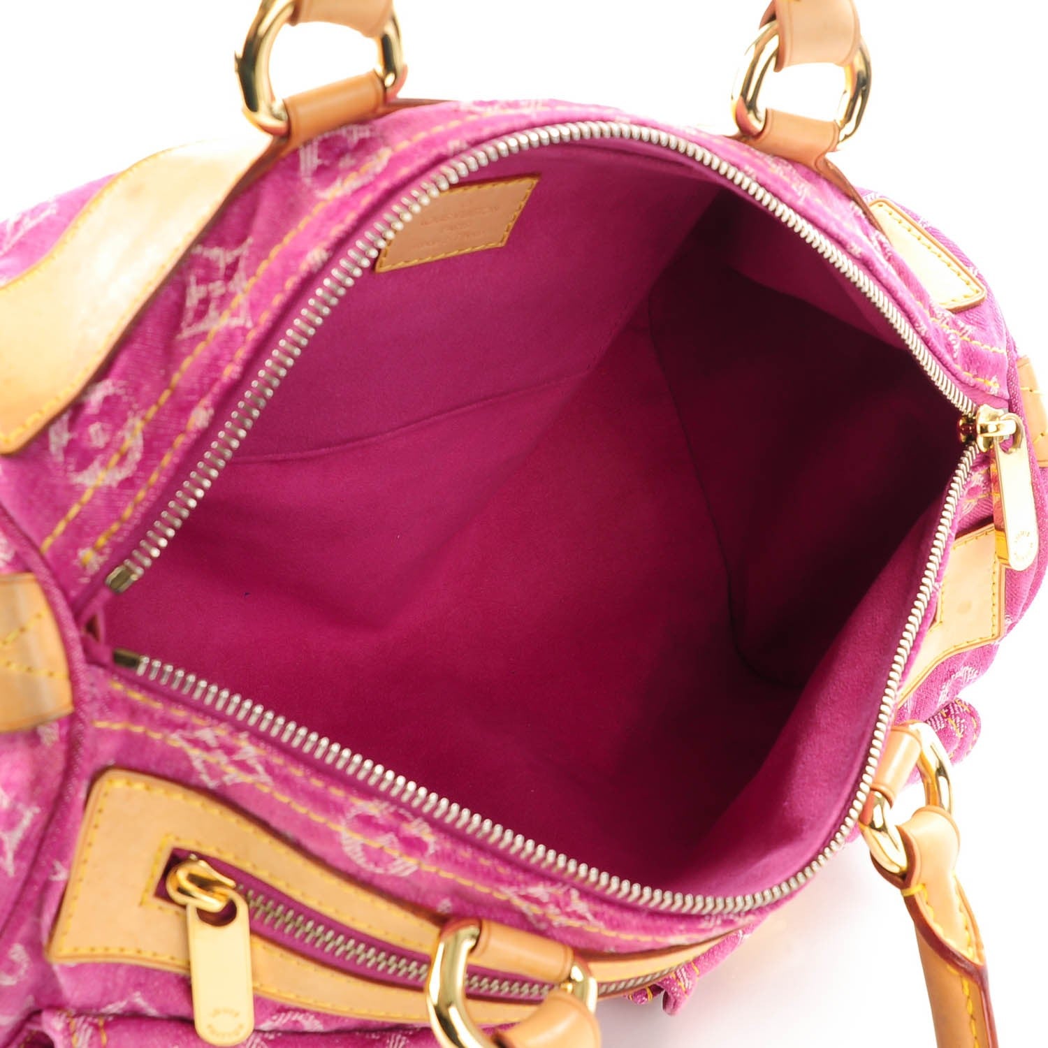 Louis Vuitton Monogram Denim Neo Speedy Fuchsia 5 of 7