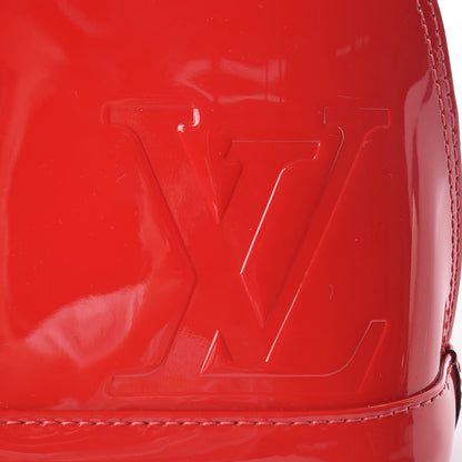 Louis Vuitton Patent Monogram Alma BB Scarlet 7 of 9