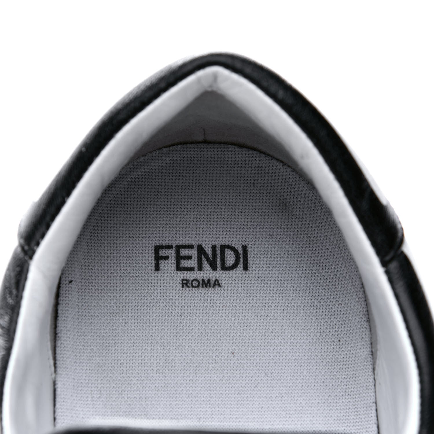 Fendi X JOSHUA VIDES Nappa Rockoclick Slip On Sneakers 39.5 Snow White Black 7 of 9