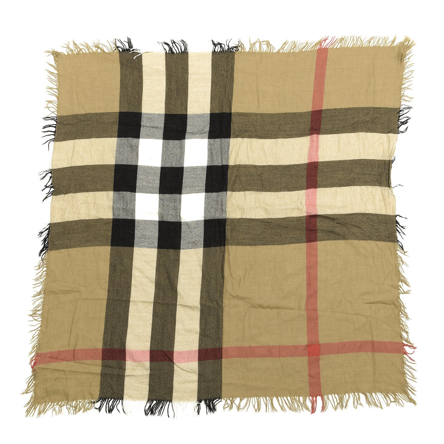 Merino Wool House Check Scarf