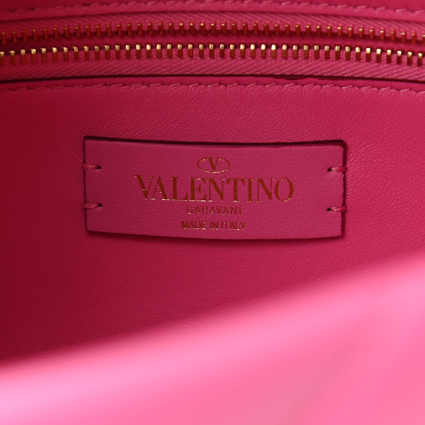 Nappa Enamel Large Roman Stud Shoulder Bag Feminine Pink