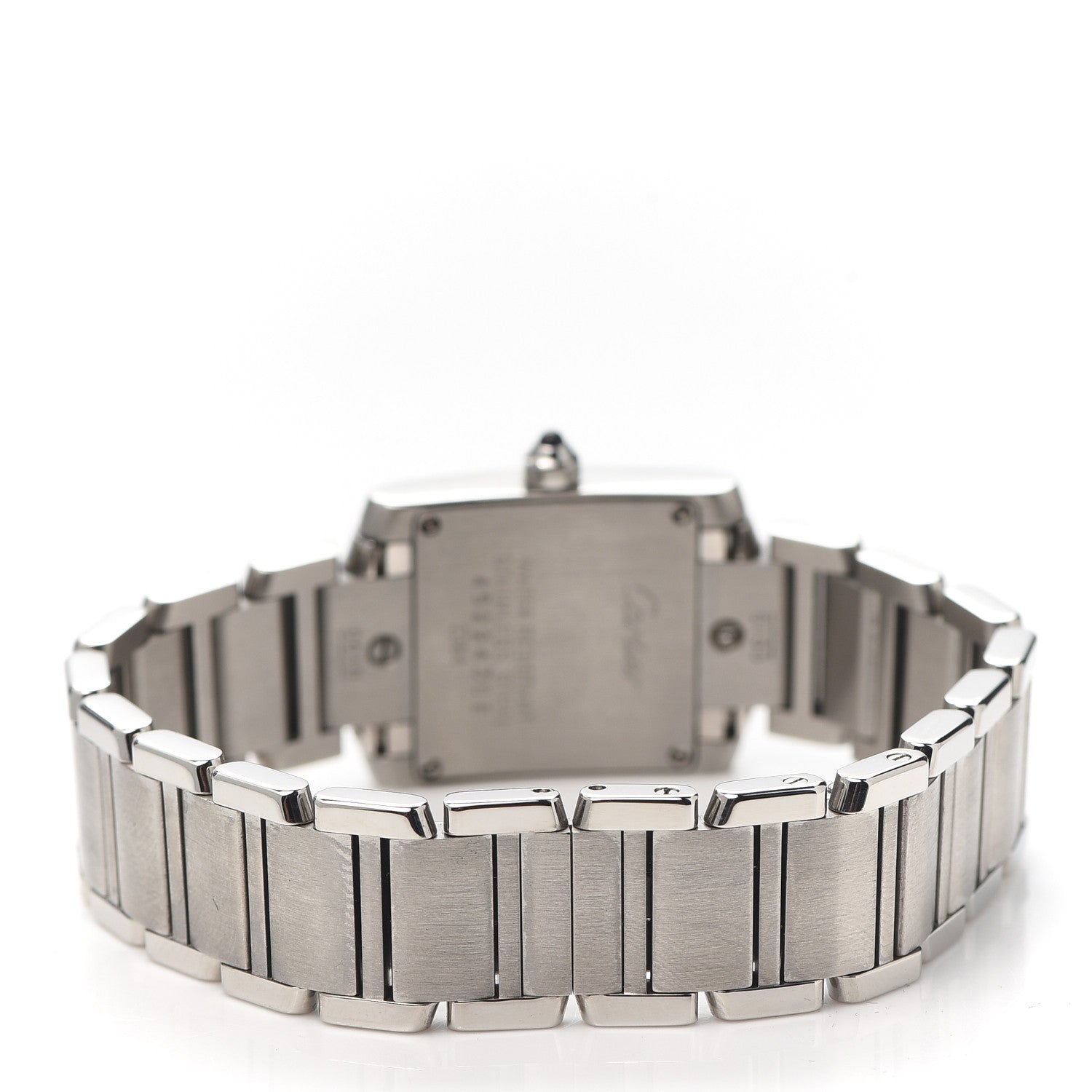Cartier Stainless Steel 20mm Tank Francaise Quartz Watch Black 3 of 5