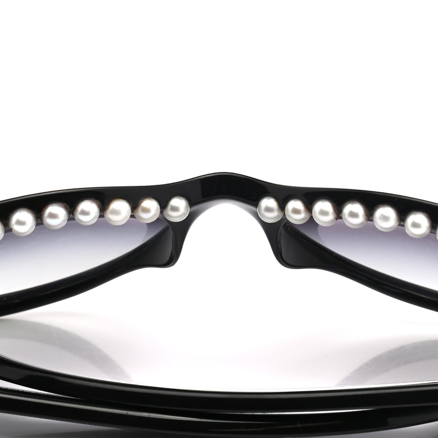 Chanel Freshwater Cultured Pearl Butterfly Sunglasses 6040-H Black 10 of 10