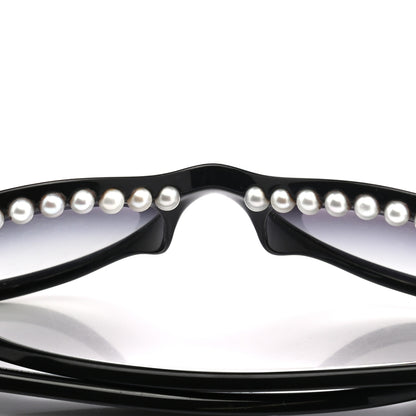 Chanel Freshwater Cultured Pearl Butterfly Sunglasses 6040-H Black 10 of 10