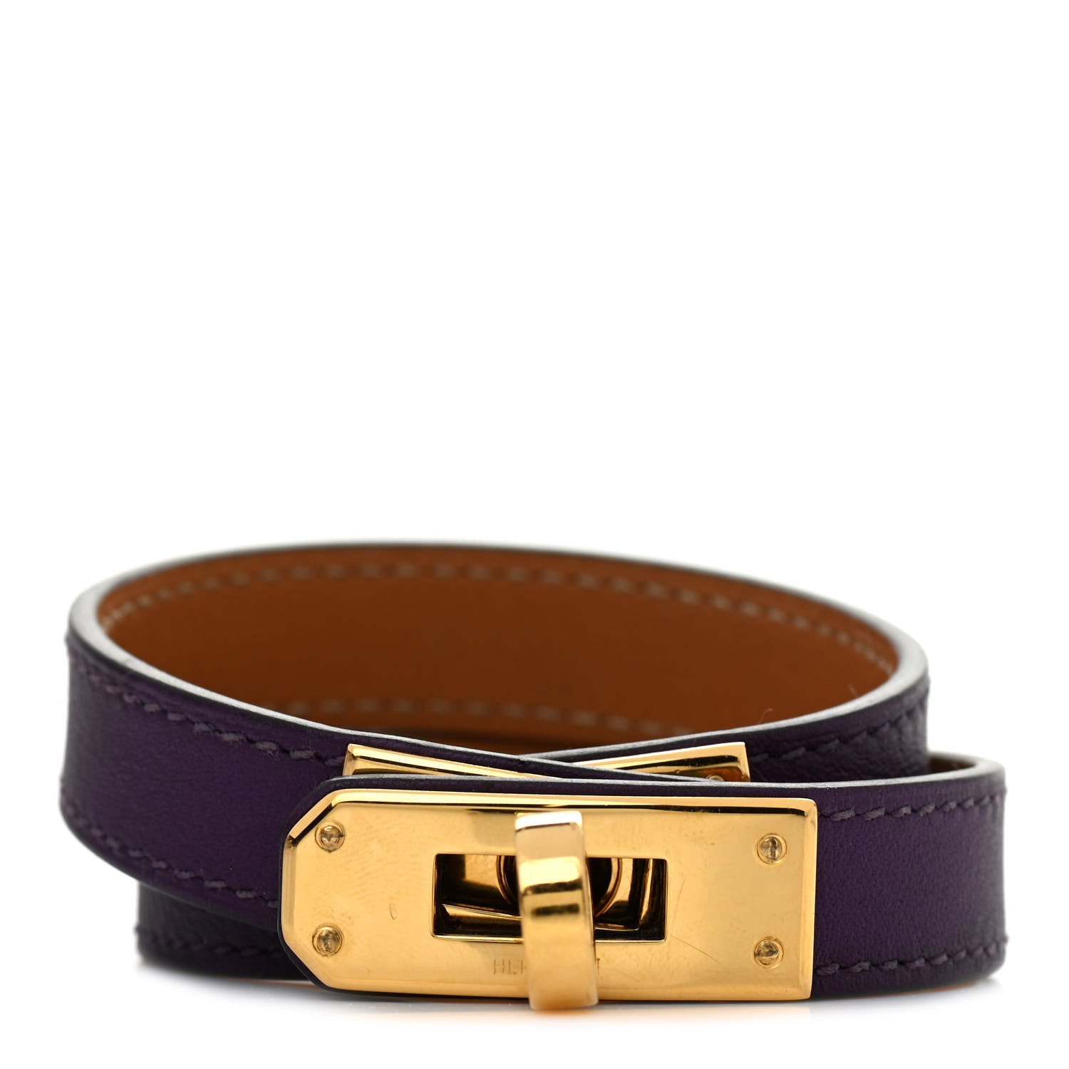 Hermes Swift Kelly Double Tour Bracelet S Cassis 1 of 7