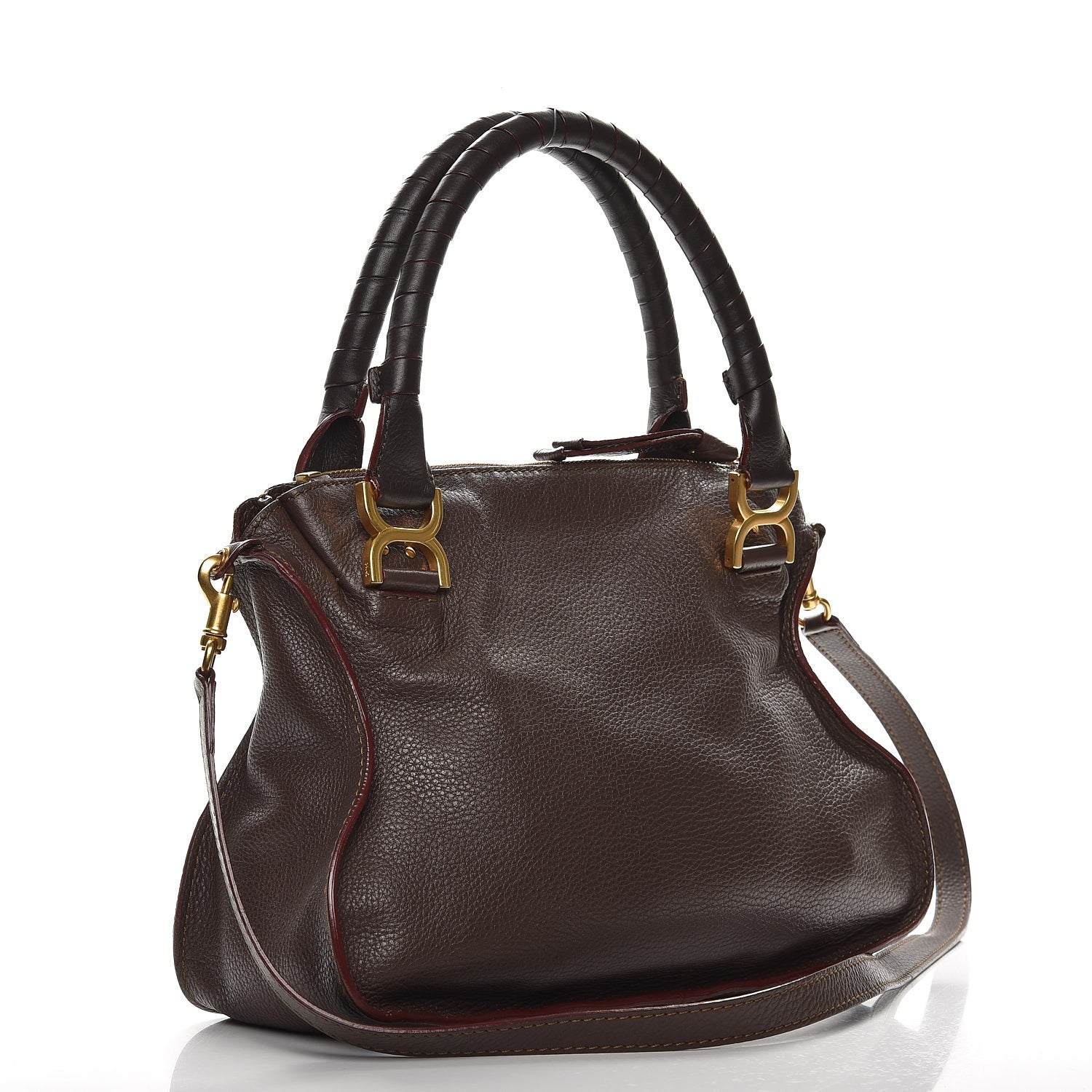 Chloe Calfskin Medium Marcie Satchel Truffle 4 of 9