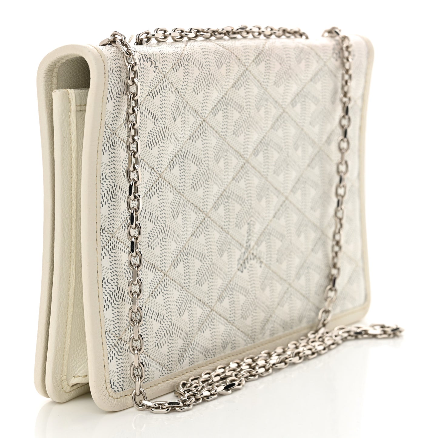 Goyardine Alexandre III Bag White