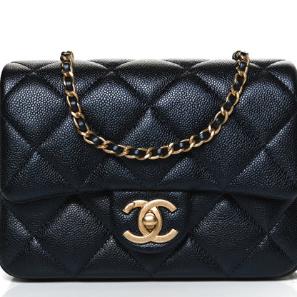 Chanel Iridescent Caviar Quilted Mini My Perfect Flap Black 8 of 11