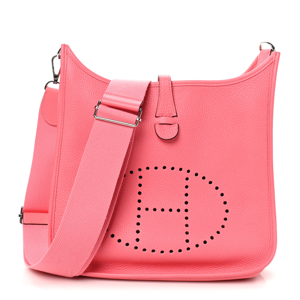 Hermes Taurillon Clemence Evelyne III PM Rose Azalee 1 of 10