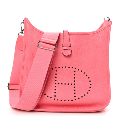 Hermes Taurillon Clemence Evelyne III PM Rose Azalee 1 of 10