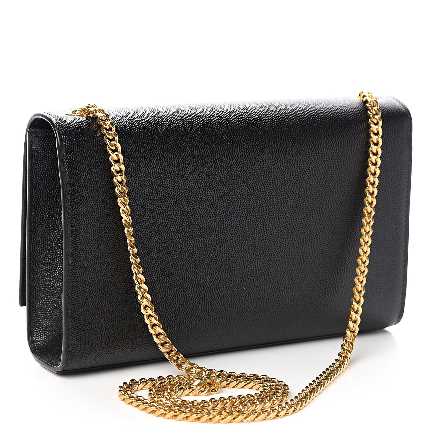 Grain De Poudre Medium Classic Monogram Kate Satchel Black